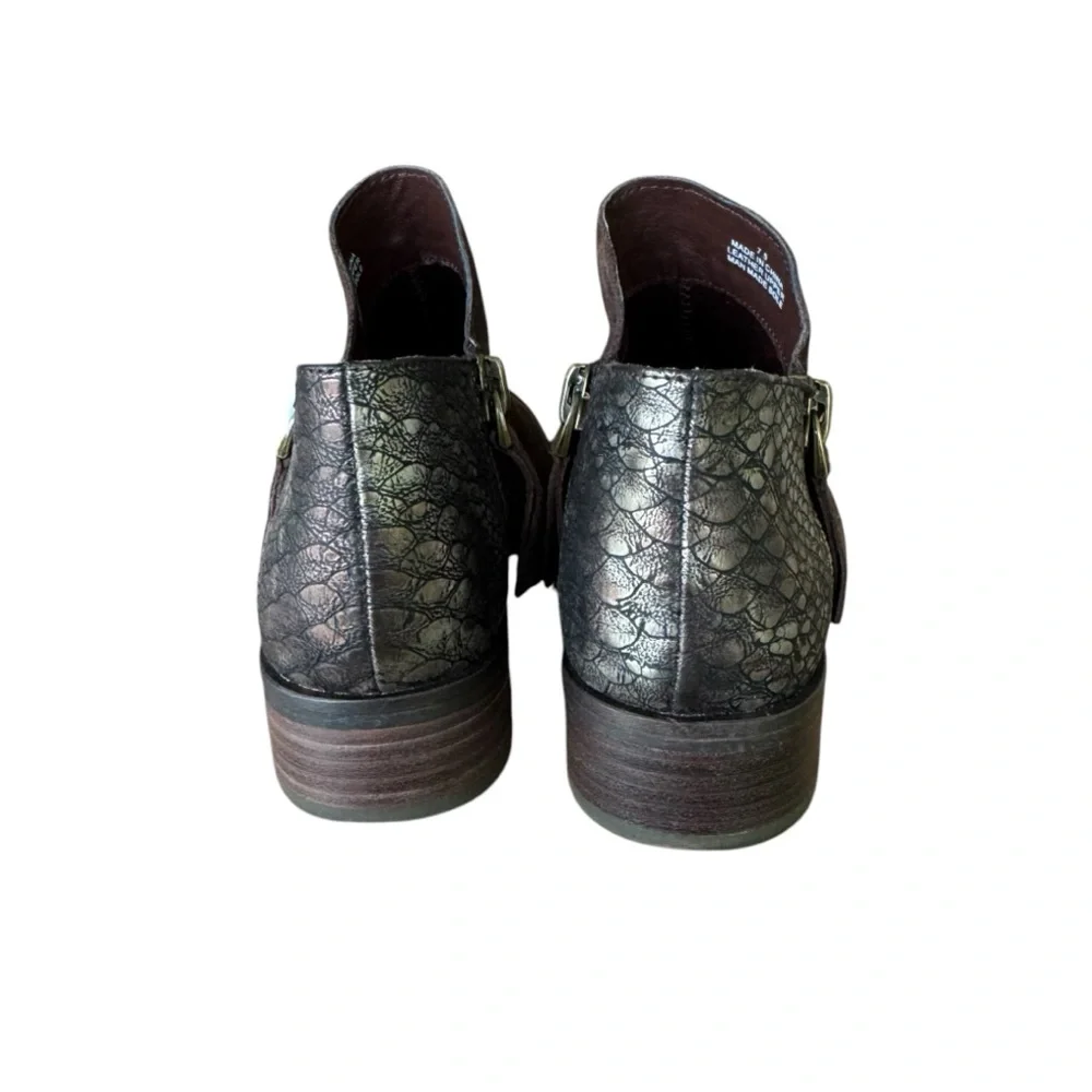 Very Volatile Los Angeles Suede Leather Upper Ankle Boots Double Sided Zipper